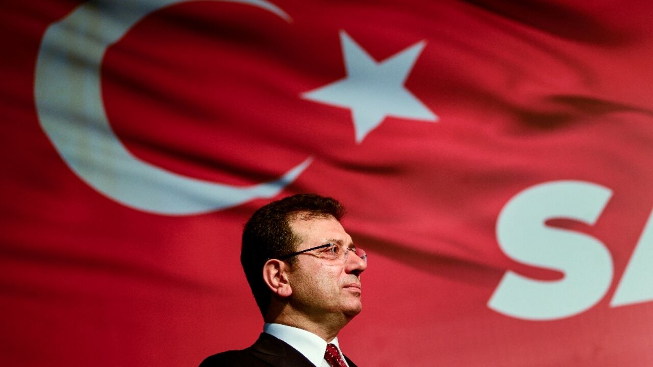 Istanbul Mayor Ekrem Imamoglu is President Recep Tayyip Erdogan's main political rival who was to be named the opposition's candidate for the 2028 presidential election