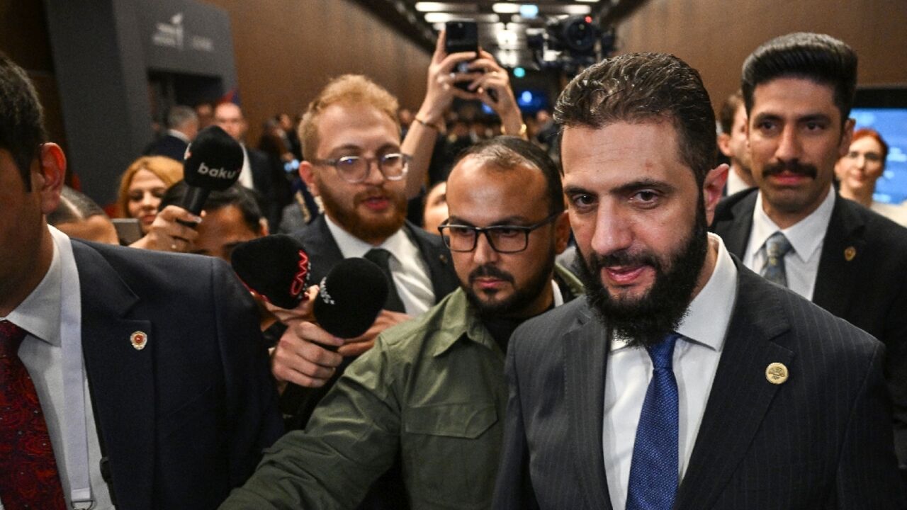 Syria's new leader Ahmed al-Sharaa takes part in a diplomacy forum in Antalya 