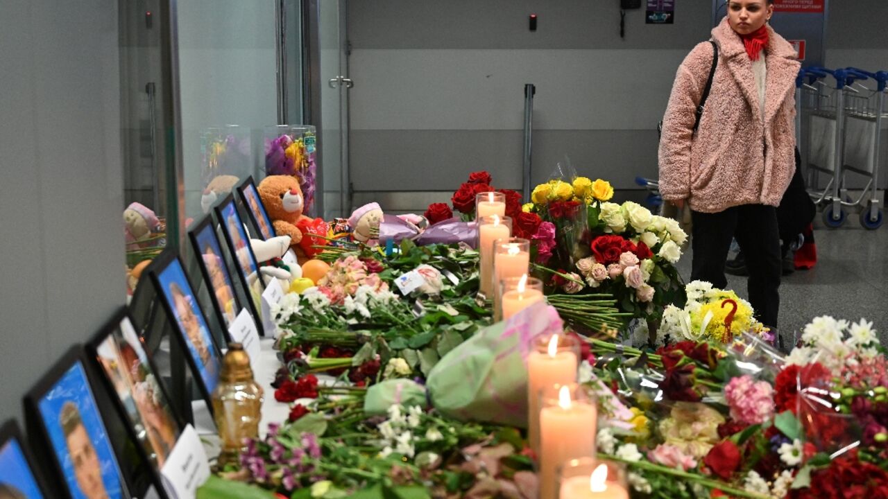 All 176 people on the Ukrainian International Airlines plane were killed, with a memorial set up at the time at the Kyiv airport. Tehran said its shooting down of the aircraft was 'unintentional'
