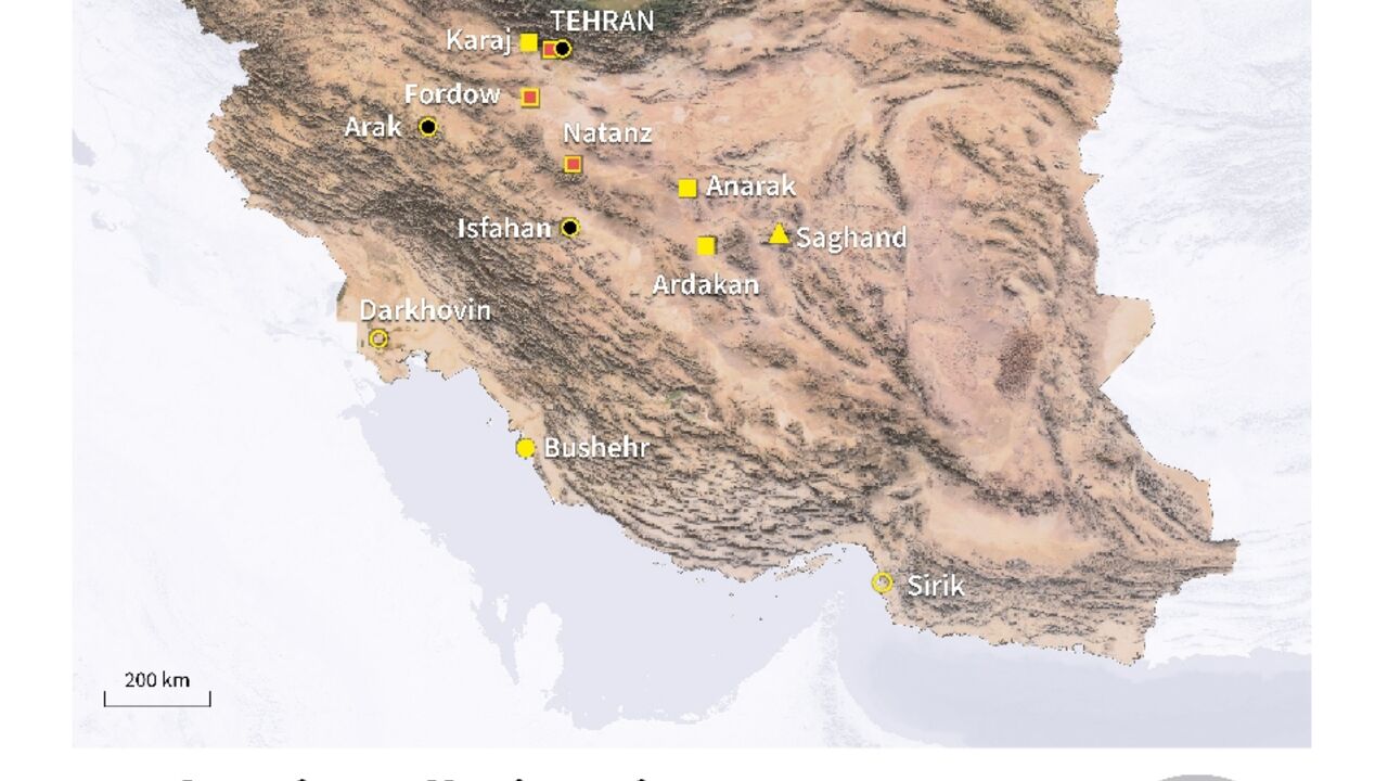 Nuclear installations in Iran