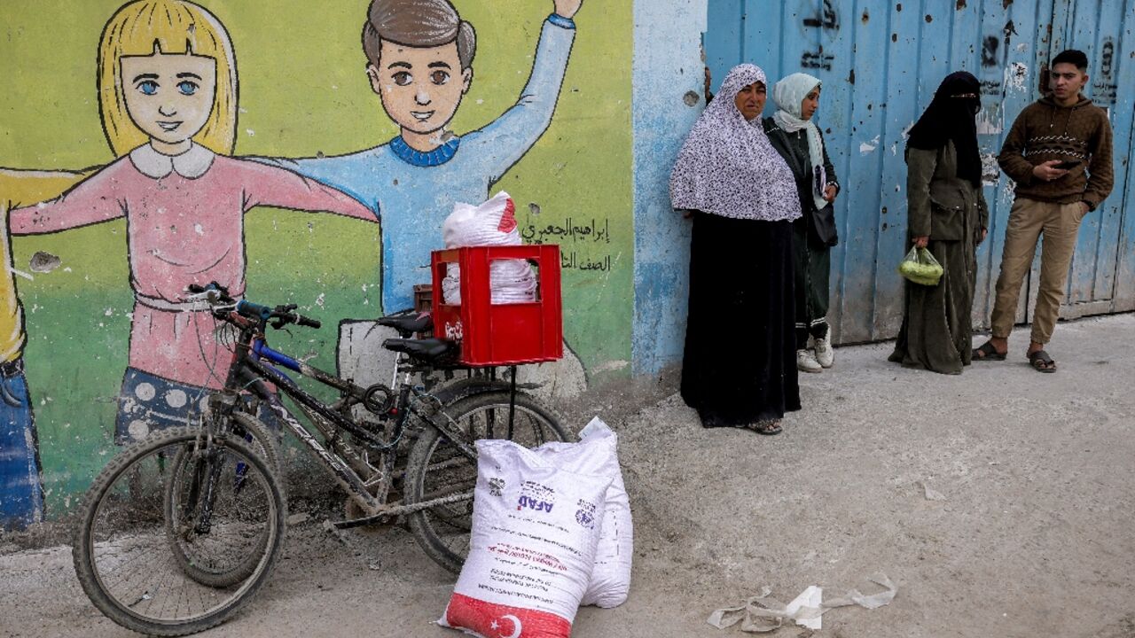 The United Nations Relief and Works Agency for Palestine refugees (UNRWA) will undergo scrutiny for its work, including distribution of food and aid as seen here in Gaza City in April 2025