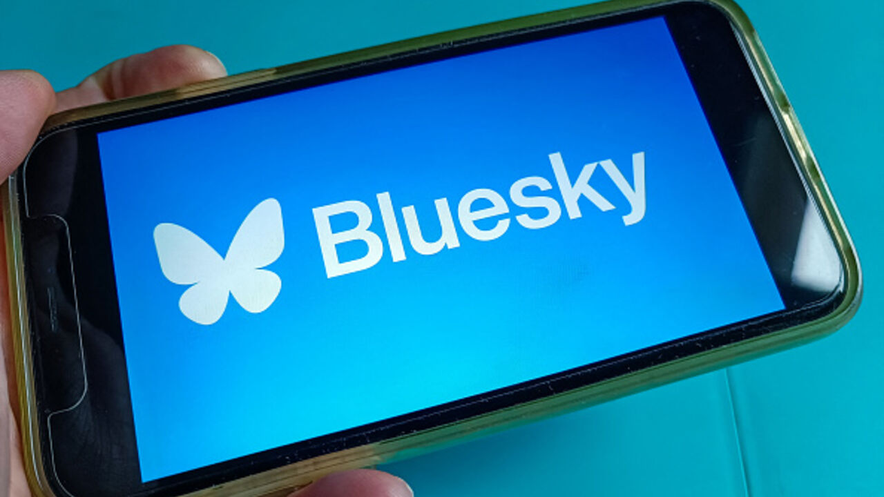 Illustration of the Bluesky Social application, Paris, France, January 24, 2025. (RICCARDO MILANI/Hans Lucas/AFP via Getty Images)
