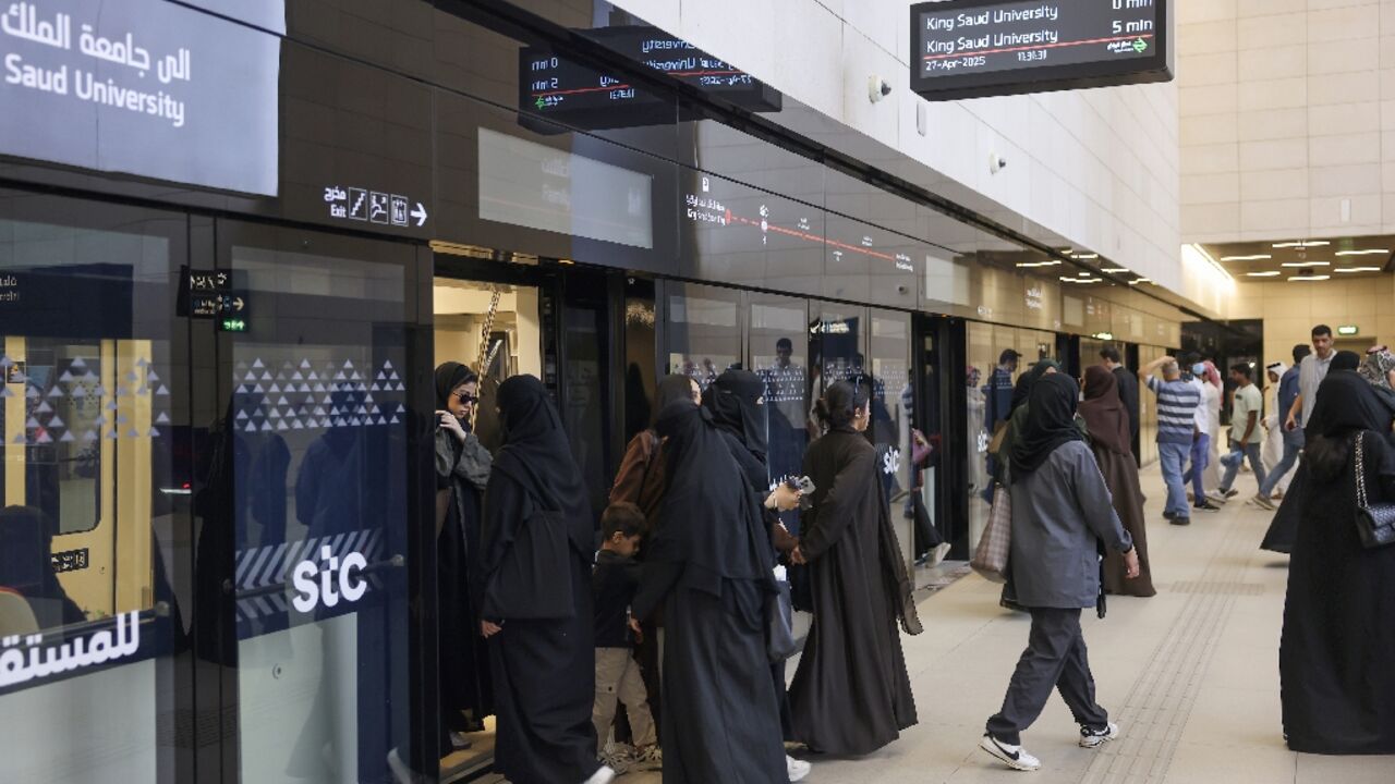 The Riyadh metro offers reserved carriages for families that enable women passengers to travel separately from the single men who fill the standard carriages