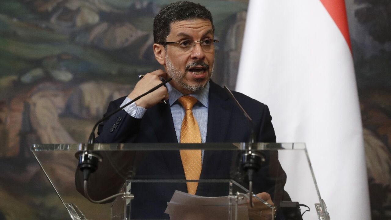 Ahmed Bin Mubarak pictured at a press conference in Moscow on February 27, 2024