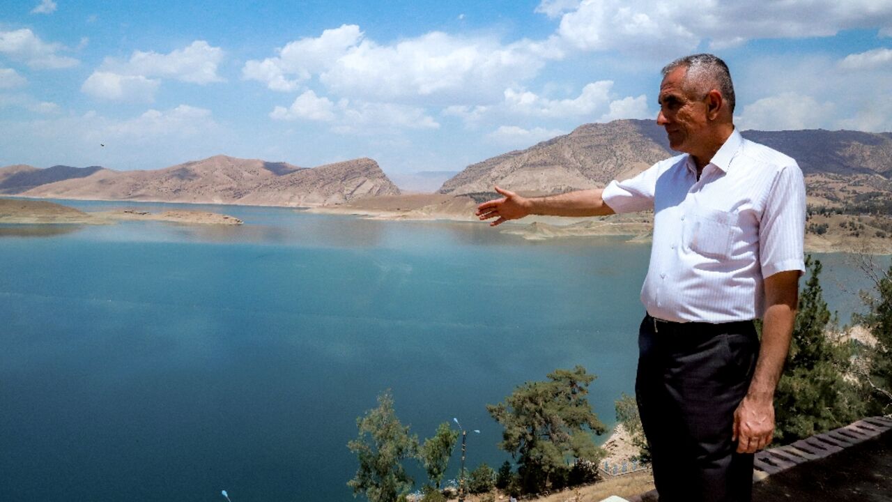 Kochar Jamal Tawfeeq, director of the Dukan Dam facility, says the reservoir has been left three quarters empty