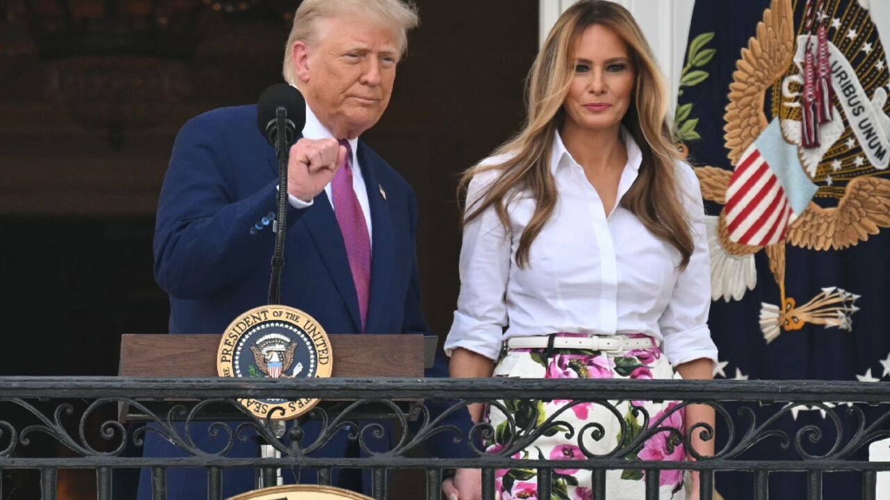 Trump was attending an annual White House picnic with members of Congress when first reports of Israel's strikes on Iran emerged