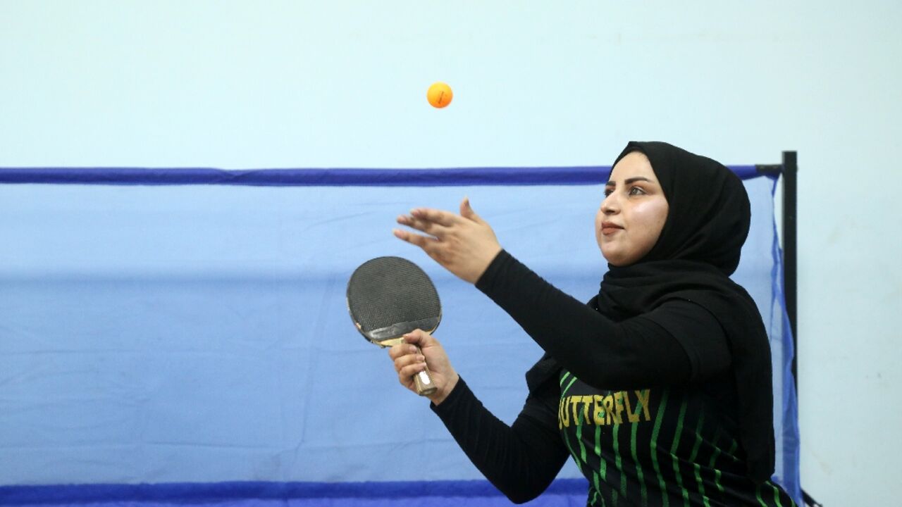 An Iraqi team of table tennis Paralympic hopefuls has been practising in a local community centre with broken tables and patchy electricity