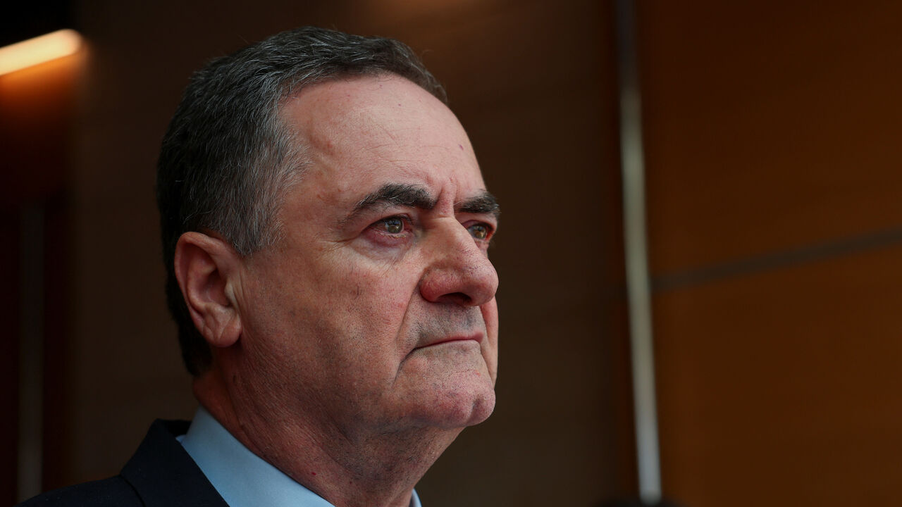Israeli Foreign Minister Israel Katz waits for his British and French counterparts ahead of a meeting, amid the conflict between Israel and Hamas, in Jerusalem August 16, 2024. REUTERS/Florion Goga/File Photo