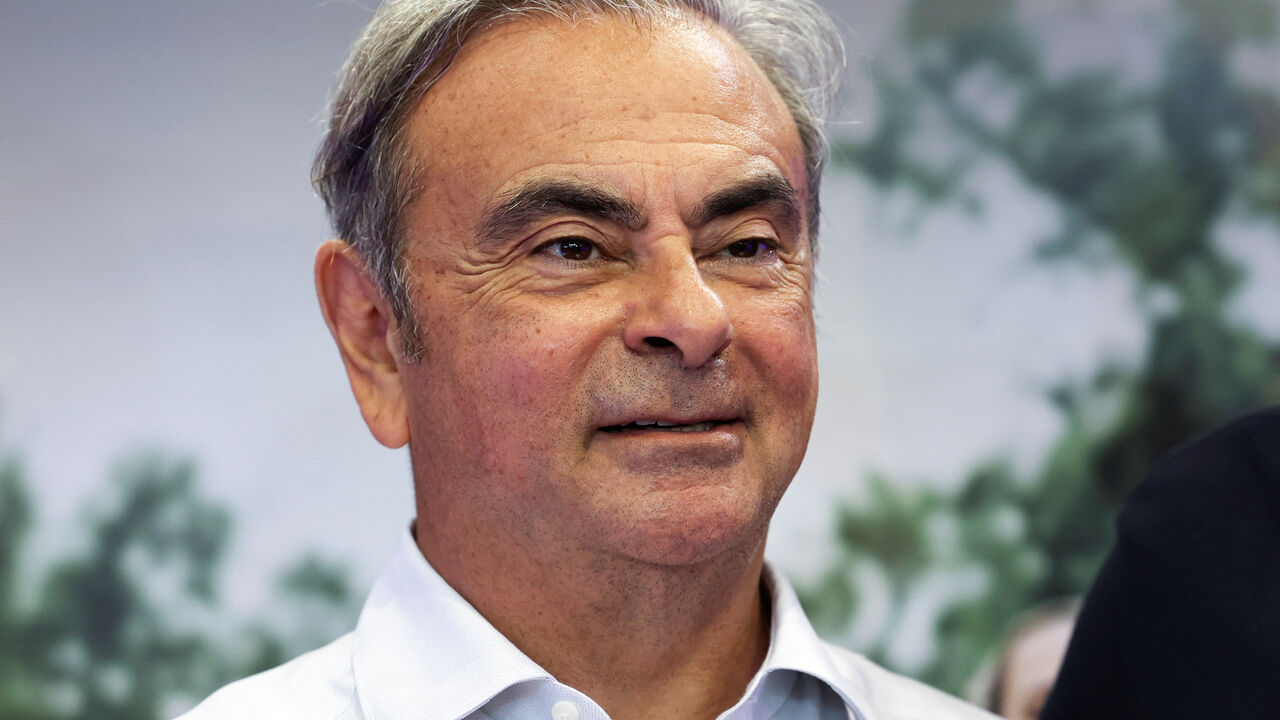 FILE PHOTO: Former Nissan Chairman Carlos Ghosn poses during the opening of Beirut Sports Festival in Beirut,  Lebanon May 23, 2024. REUTERS/Emilie Madi/File Photo