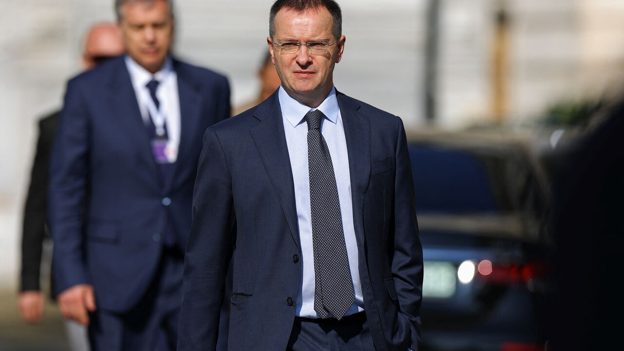 Russian delegation head and presidential adviser, Vladimir Medinsky walks, after a meeting at Ciragan Palace on the day of the second round of peace talks between Russia and Ukraine, in Istanbul, Turkey, June 2, 2025. REUTERS/Murad Sezer/File Photo