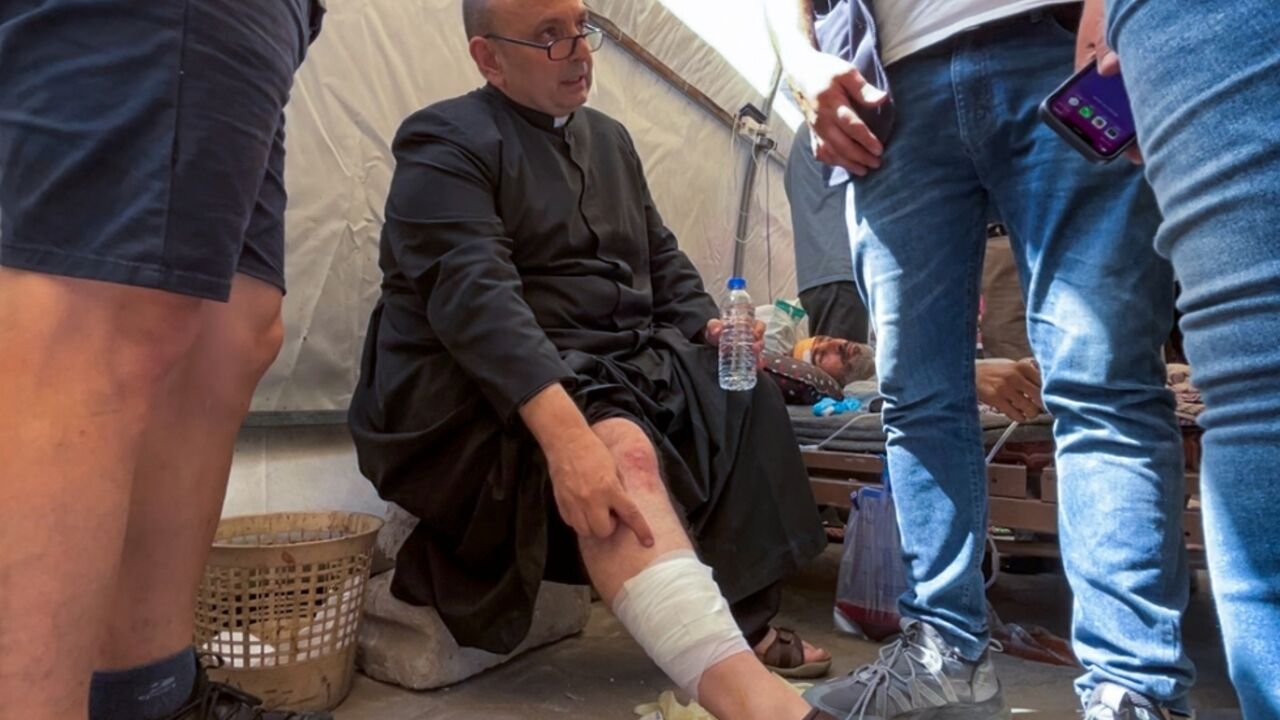 Parish Priest of the Holy Family Church in Gaza City, Father Gabriel Romanelli, was injured in the strike