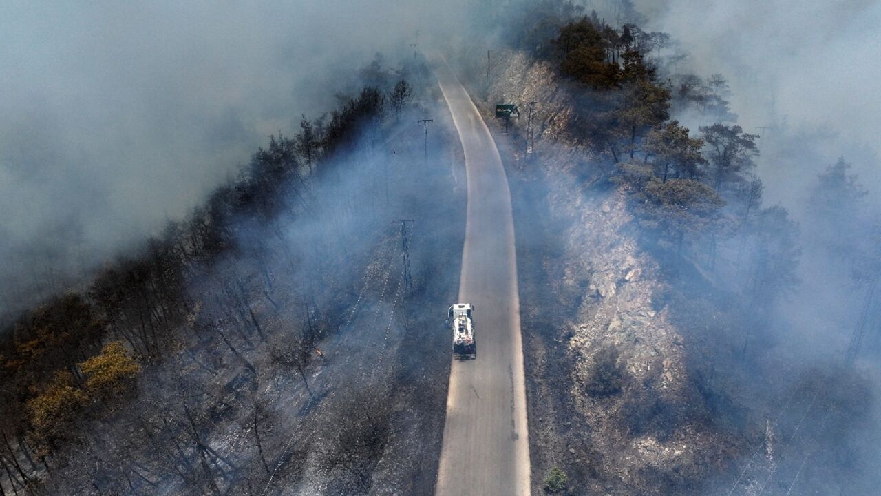 The fires have hit Syria's coastal mountains, burning vast areas of forest