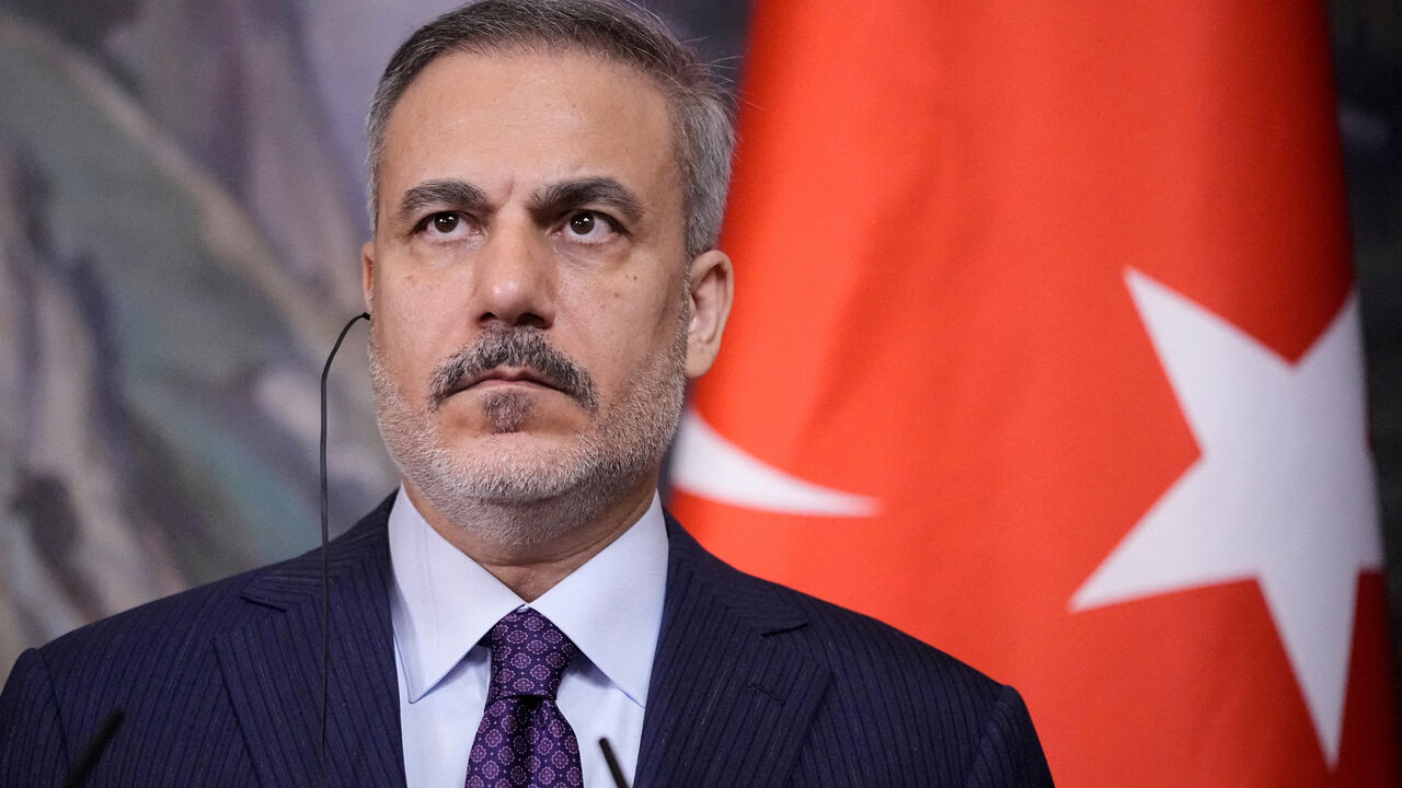 FILE PHOTO: Turkish Foreign Minister Hakan Fidan attends a press conference following a meeting with Russian Foreign Minister Sergei Lavrov in Moscow, Russia, May 27, 2025. Pavel Bednyakov/Pool via REUTERS/File Photo