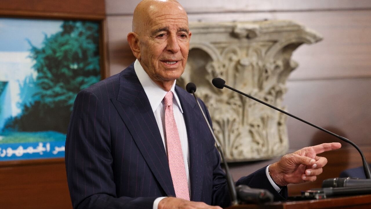 US envoy Tom Barrack is in Beirut less than two weeks after Lebanon's cabinet made a historic decision to disarm Hezbollah