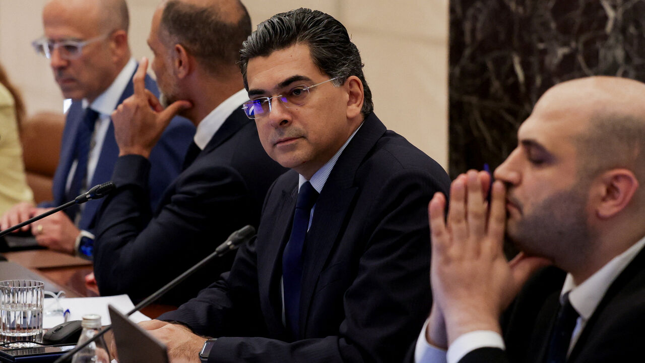 FILE PHOTO: Lebanese Information Minister Paul Morcos attends a cabinet meeting to discuss efforts to bring all weapons in the country under the control of the state, at the Presidential Palace in Baabda, Lebanon August 5, 2025. REUTERS/Emilie Madi/File Photo