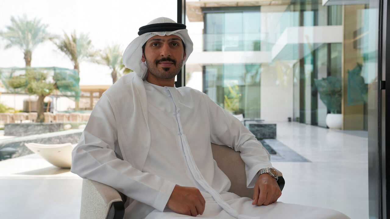 Muhammad Binghatti chariman of Binghatti Holding, looks on during an interview with Reuters at his office, in Dubai, United Arab Emirates, August 27, 2025. REUTERS/Raghed Waked