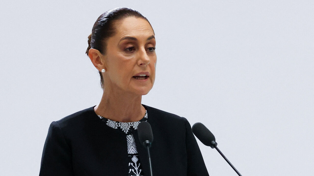 Mexican President Claudia Sheinbaum delivers her first State of the Union address at National Palace, in Mexico City, Mexico, September 1, 2025. REUTERS/Henry Romero/File Photo
