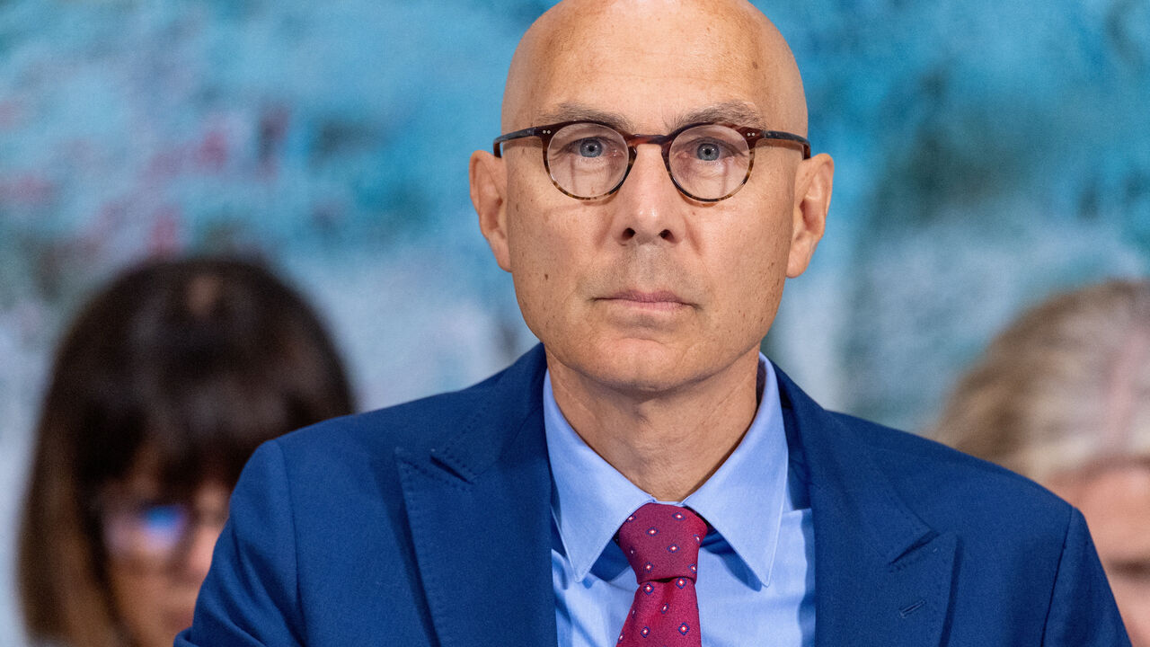 Volker Turk, United Nations High Commissioner for Human Rights, attends the Human Rights Council at the UN European headquarters in Geneva, Switzerland, September 8, 2025. REUTERS/Denis Balibouse/File Photo