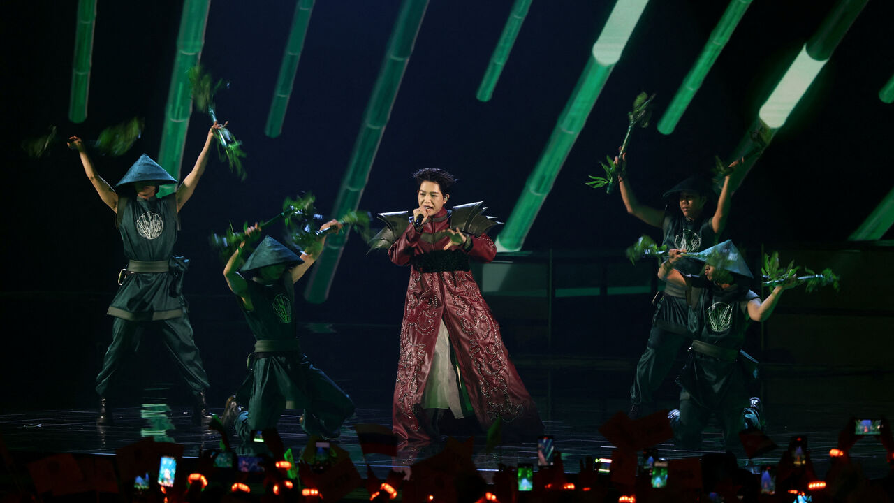 Duc Phuc, who represents Vietnam, performs during the Intervision International Music Contest 2025 in Moscow, Russia, September 20, 2025. REUTERS/Evgenia Novozhenina