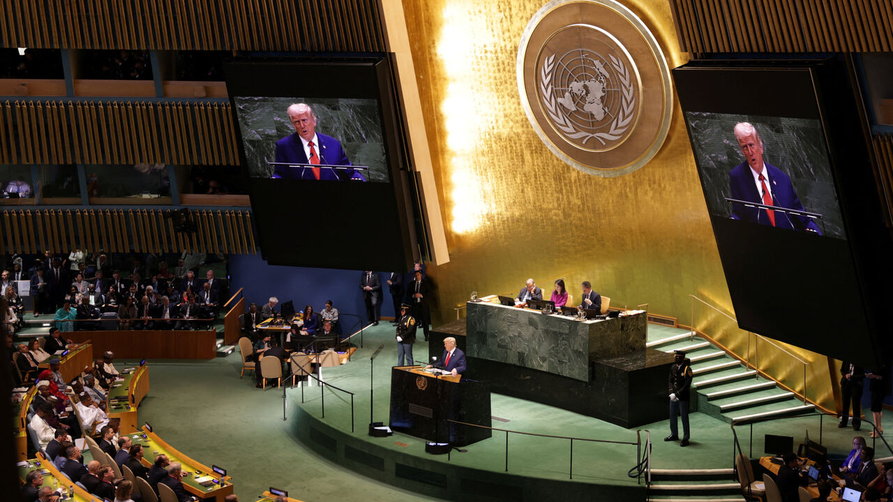 U.S. President Donald Trump speaks during the 80th United Nations General Assembly, in New York City, New York, U.S., September 23, 2025. REUTERS/Jeenah Moon