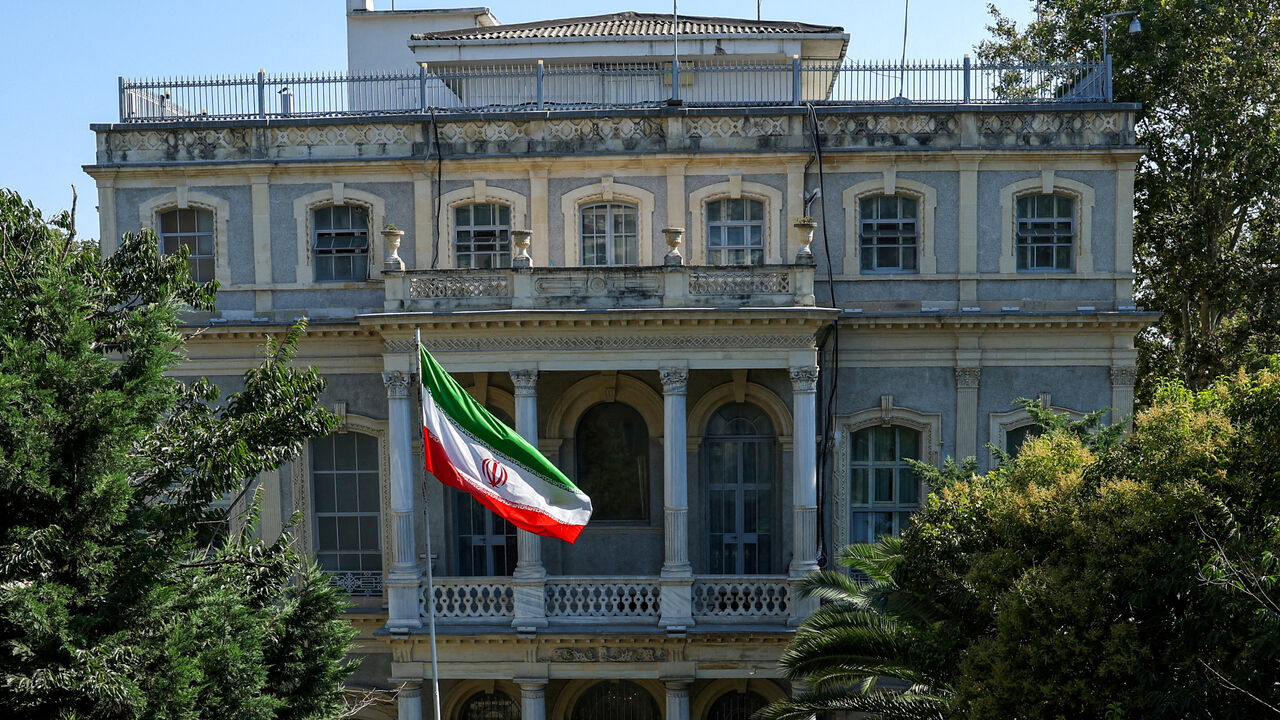 FILE PHOTO: General view of the Iranian Consulate where Iran holds nuclear talks with so-called E3 group of France, Britain and Germany, in Istanbul, Turkey, July 25, 2025. REUTERS/Dilara Senkaya/File Photo