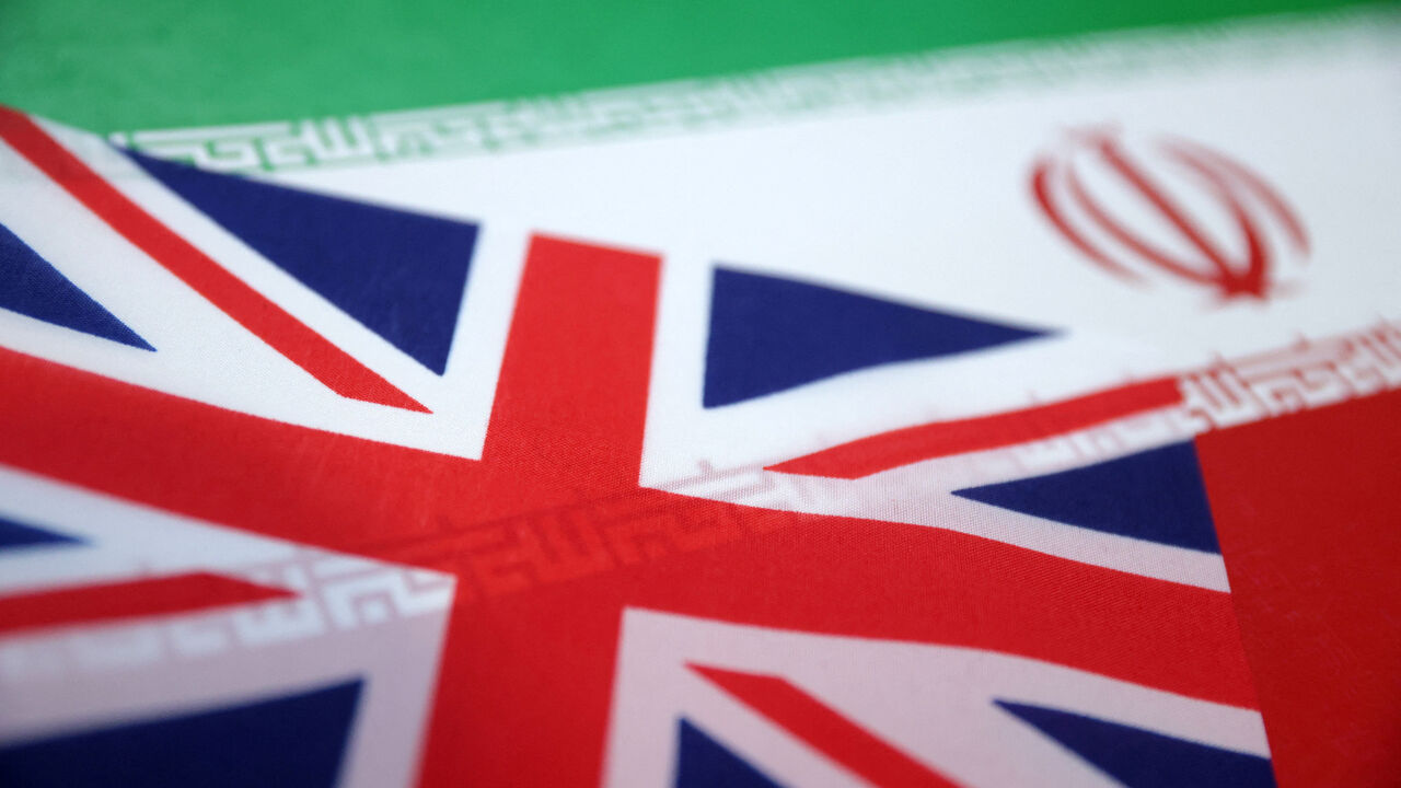 UK and Iran flags are seen in this illustration taken June 18, 2025. REUTERS/Dado Ruvic/Illustration