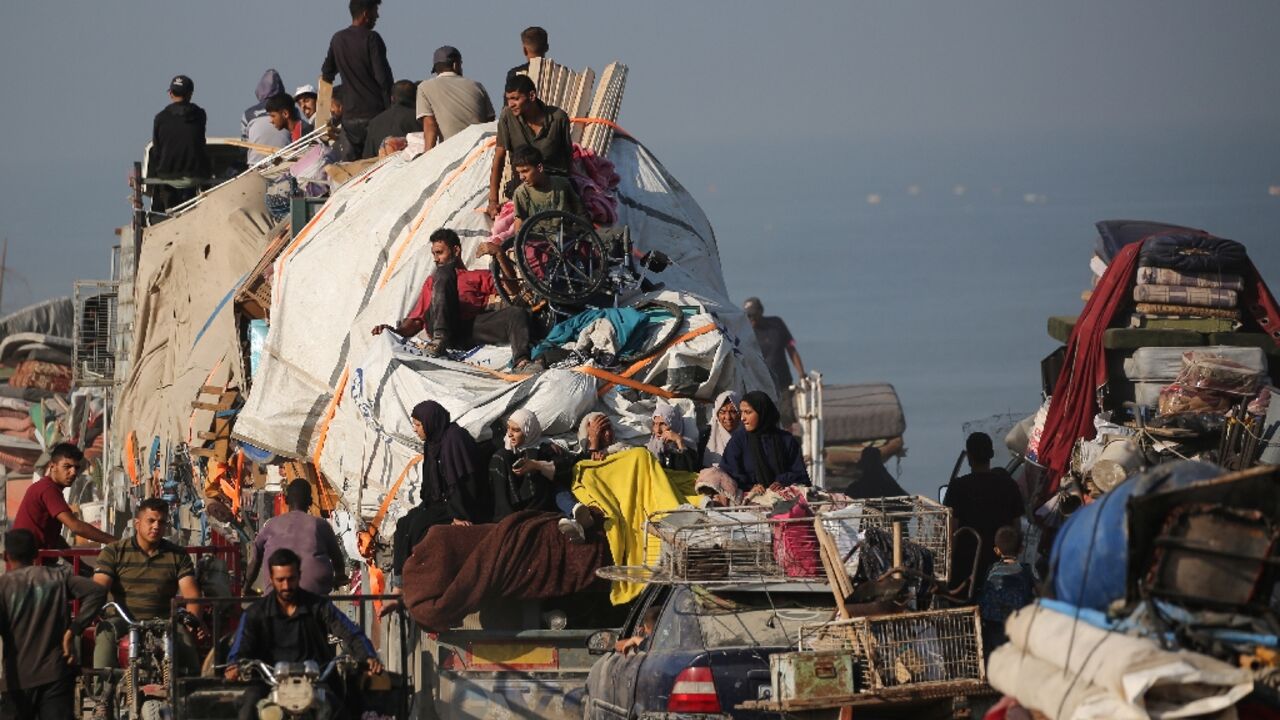 Thousands of Palestinians are on the move since the start of Israel's assault on Gaza City