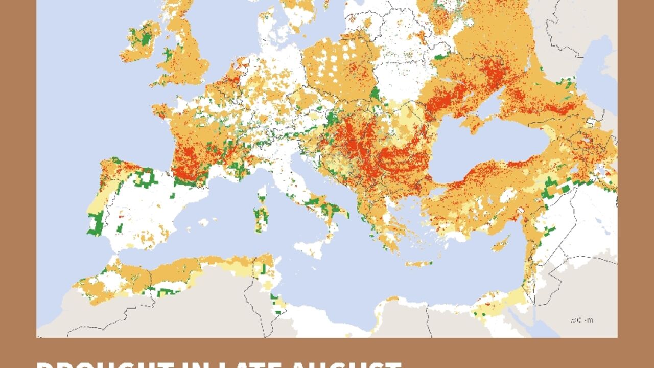 Drought in late August 2025 in Europe and the Mediterranean