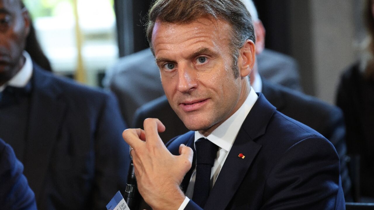 Macron said Trump needed to solve the conflict to win the Nobel