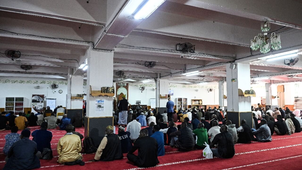 

Several of the heads had the surname of President Emmanuel Macron scrawled on them