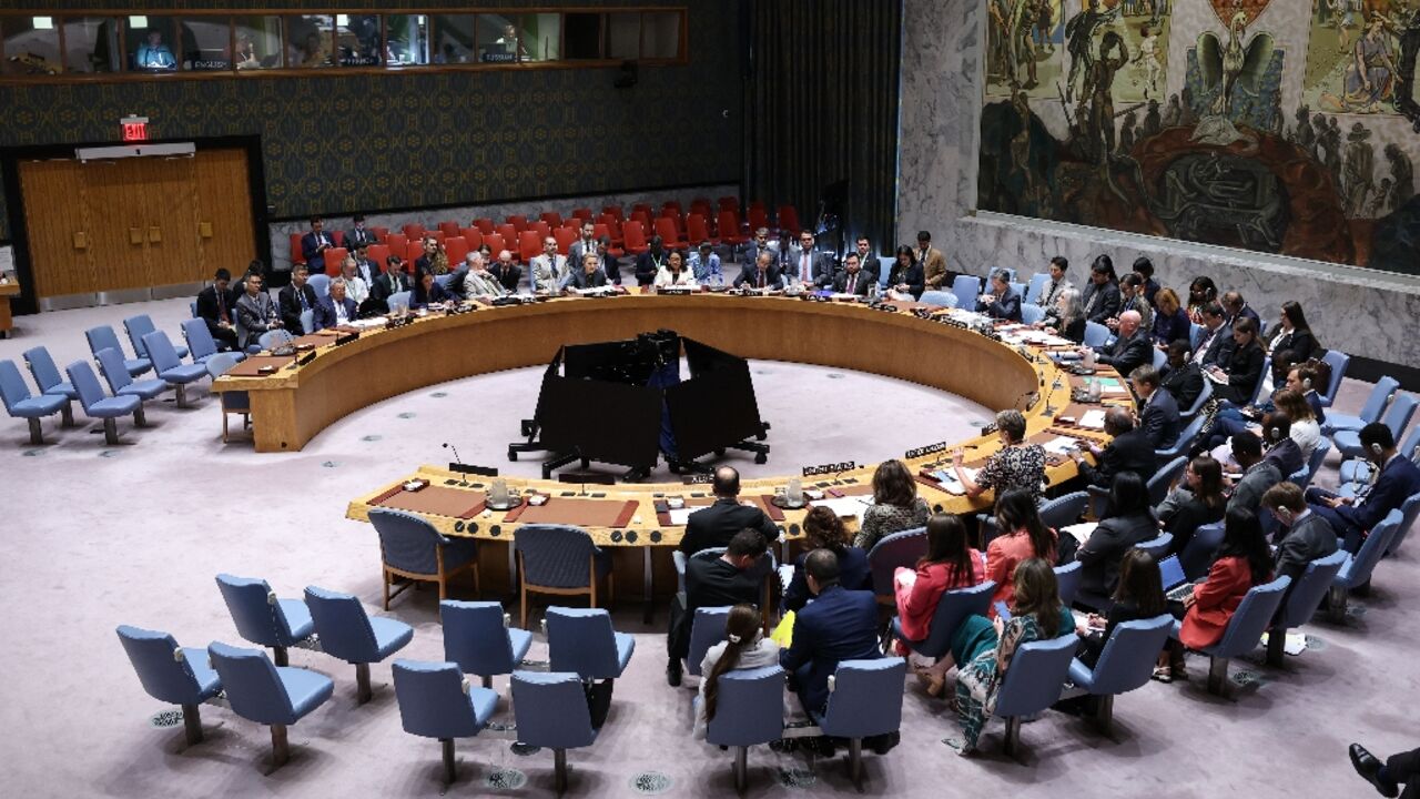 The United Nations Security Council holds a meeting on Iran at UN headquarters on September 19, 2025