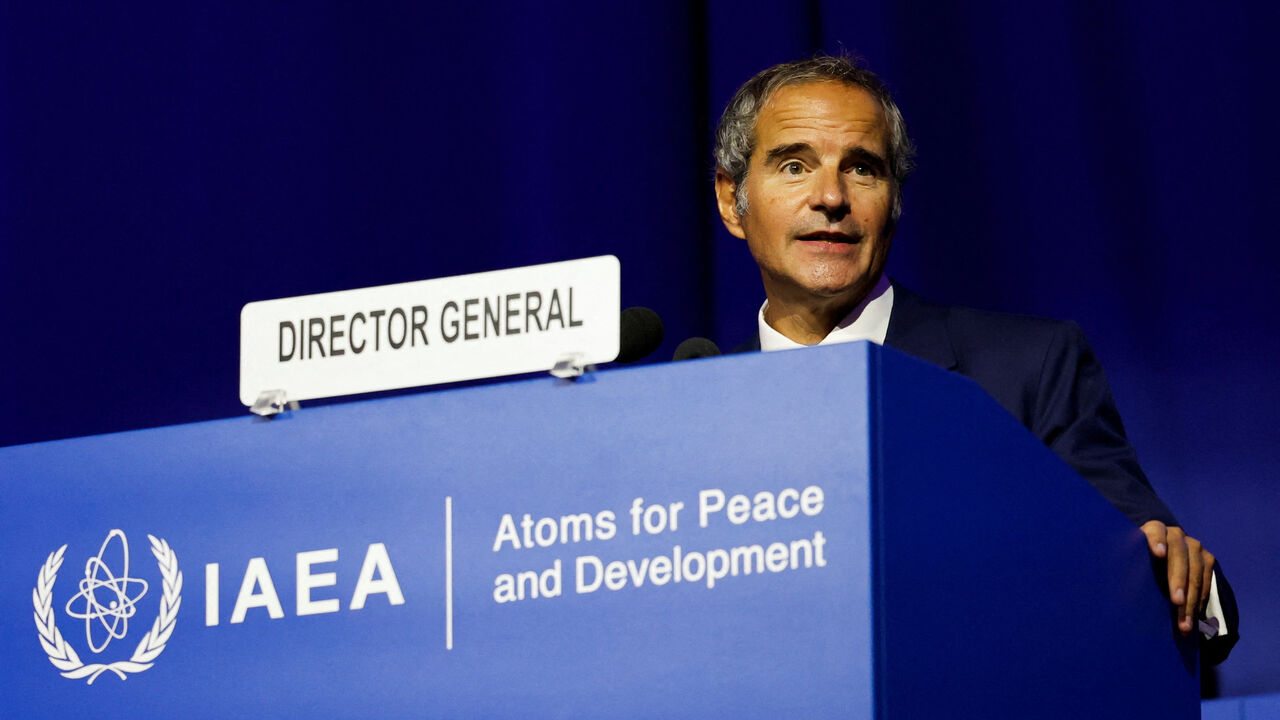 International Atomic Energy Agency Director General Rafael Grossi speaks at the opening of the IAEA General Conference at the agency's headquarters in Vienna, Austria, September 15, 2025. REUTERS/Lisa Leutner