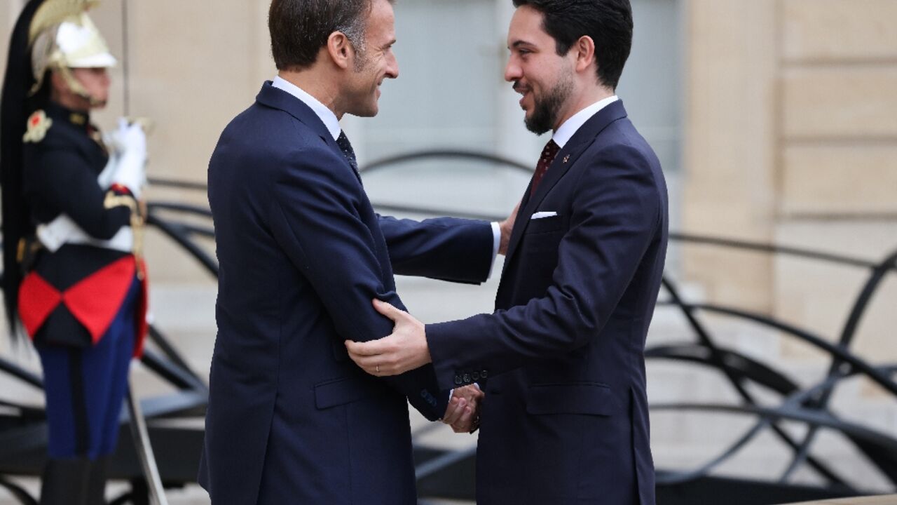 Macron on Wednesday hosted Jordan's crown prince