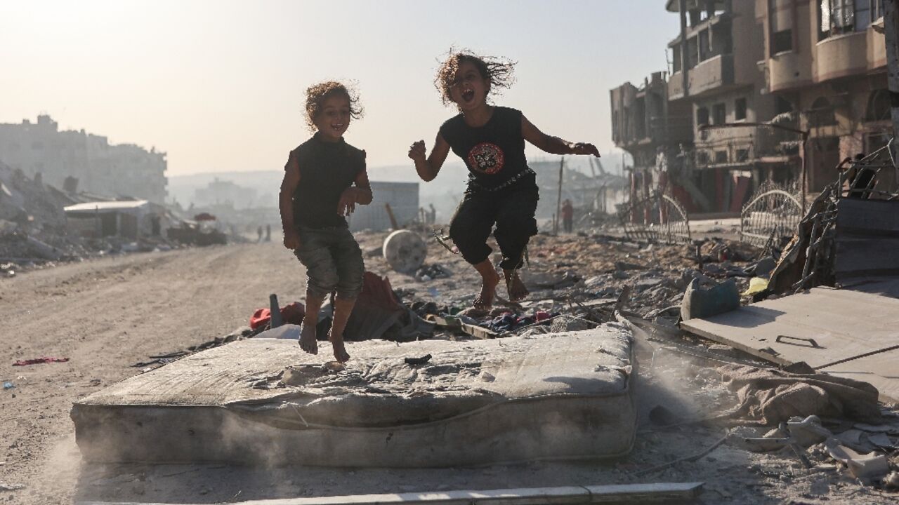 In Gaza, civilians displaced by two years of war continued to struggle