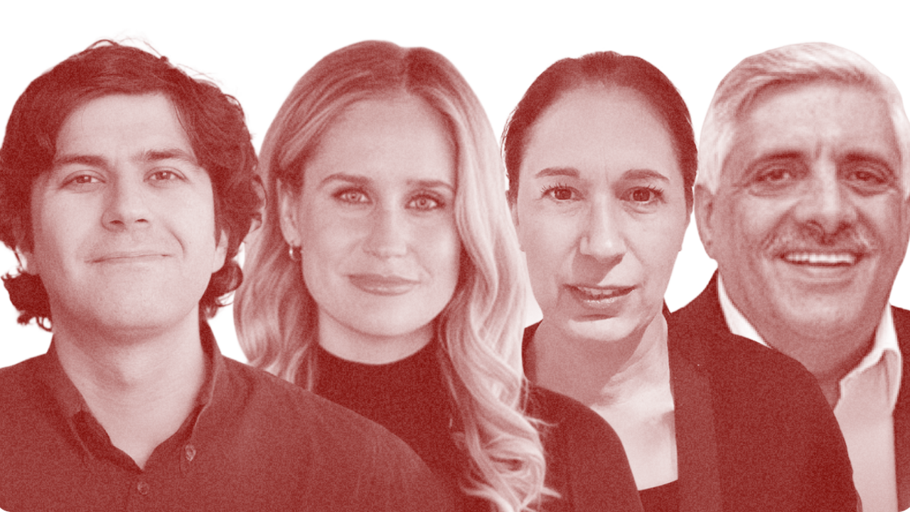 Adam Lucente, Elizabeth Hagedorn, Rina Bassist and Daoud Kuttab