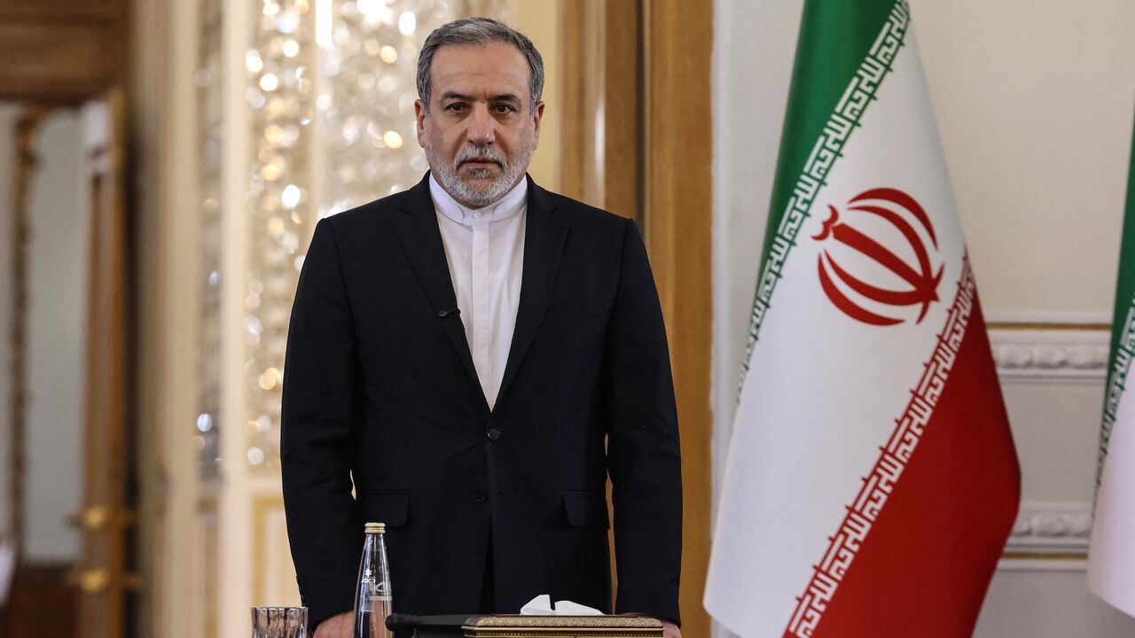 Iranian Foreign Minister Abbas Araghchi addresses foreign ambassadors to Iran, in Tehran on Oct. 5, 2025.