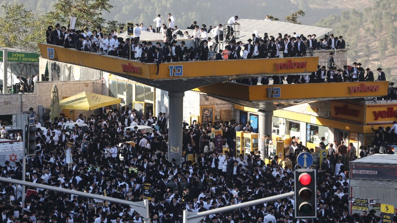The mass demonstration follows a recent crackdown on ultra-Orthodox draft dodgers