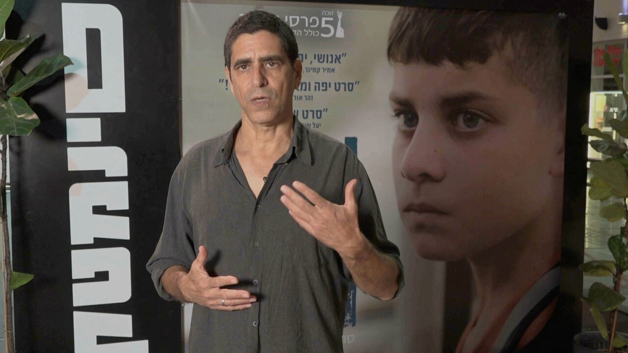 Israeli writer and director of the film 'The Sea', Shai Carmeli-Pollak speaks during an interview at a screening event in Tel Aviv, Israel November 5, 2025, in this screengrab taken from a video. REUTERS/via Reuters TV