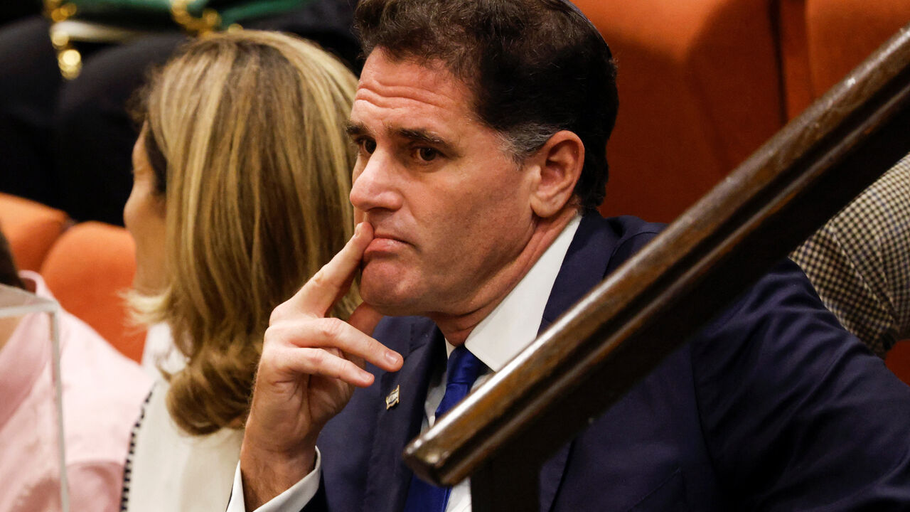 Former Israeli Ambassador to the U.S. Ron Dermer attends a special session of the Knesset, Israel's parliament, to approve and swear in a new right-wing government, in Jerusalem December 29, 2022. REUTERS/Amir Cohen/Pool