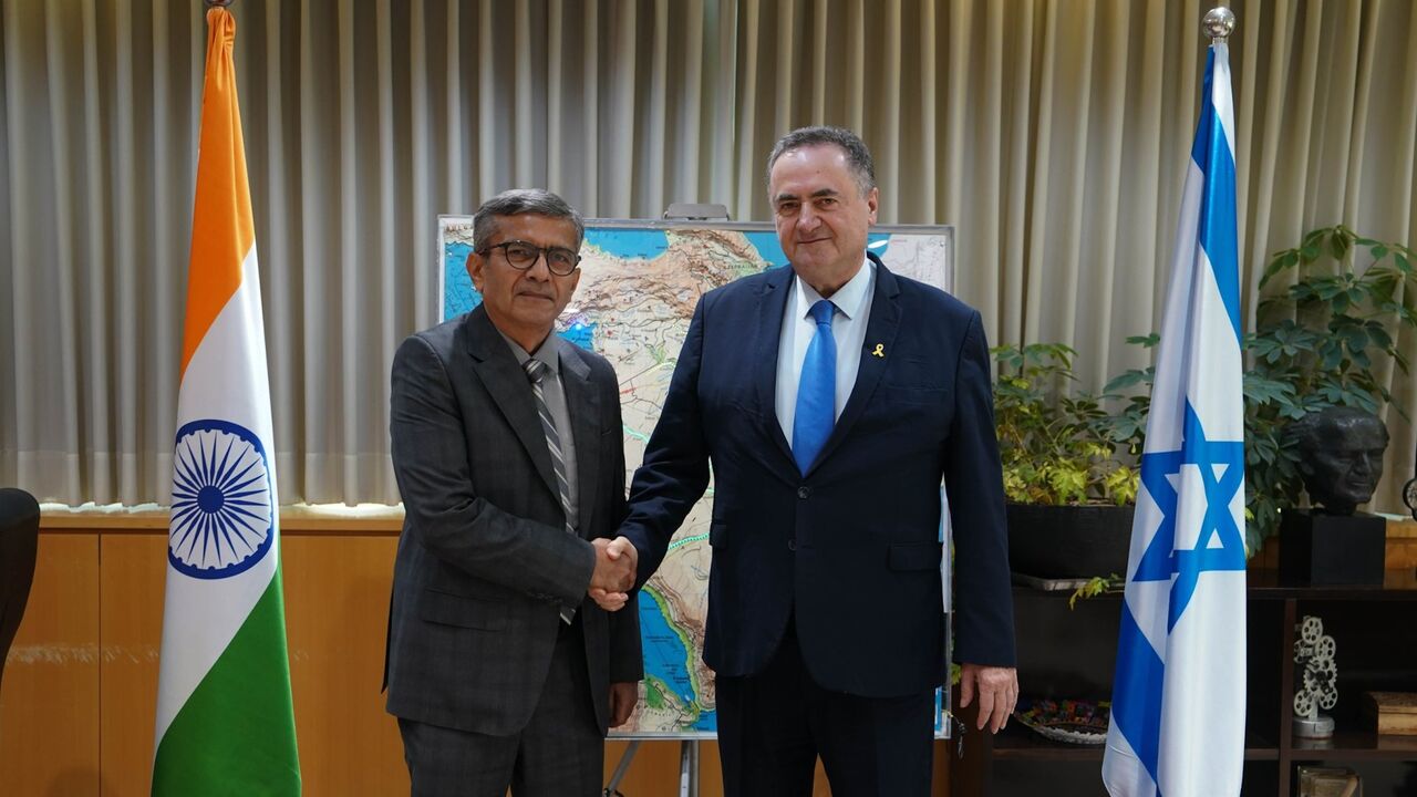 Defense Secretary Shri Rajesh Kumar Singh (L) called on Israeli Defense Minister Israel Katz (R).