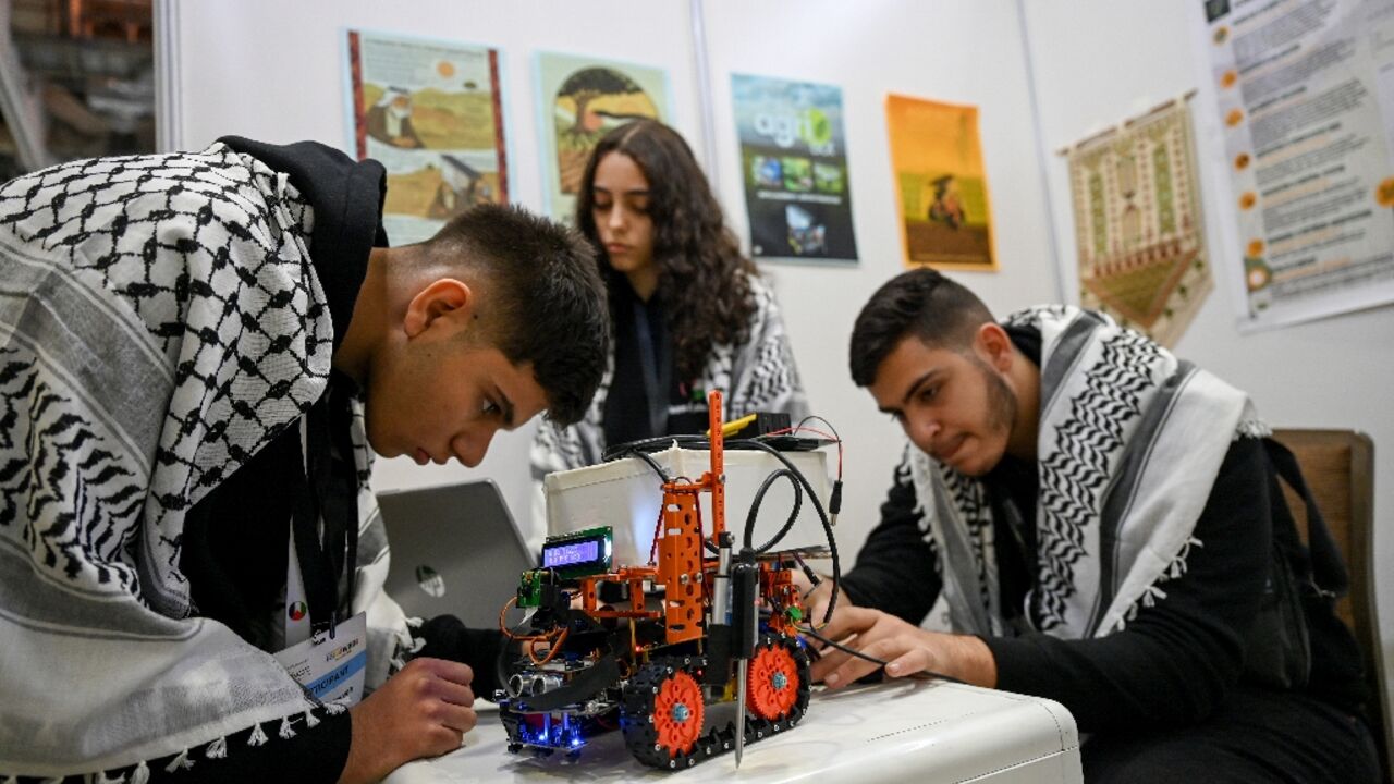 The Palestinian delegation to the World Robot Olympiad in Singapore left without a medal, but with a sense of pride
