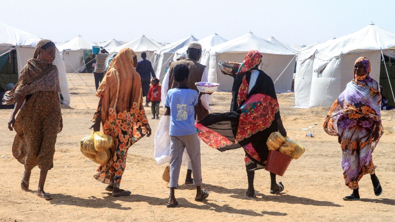 Sudanese people who fled El-Fasher have found shelter at a refugee camp in the northern town of Al-Dabbah