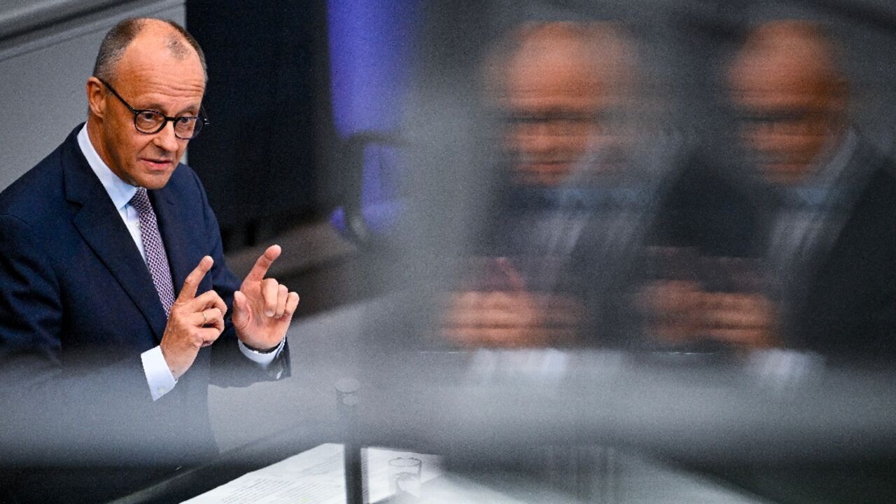 German Chancellor Friedrich Merz spoke to Palestinian president Mahmud Abbas before his MidEast trip