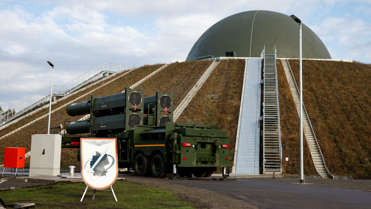 The German Air Force presents the initial capability of the "Arrow Weapon System for Germany" in Schoenewalde, Germany, December 3, 2025. REUTERS/Axel Schmidt