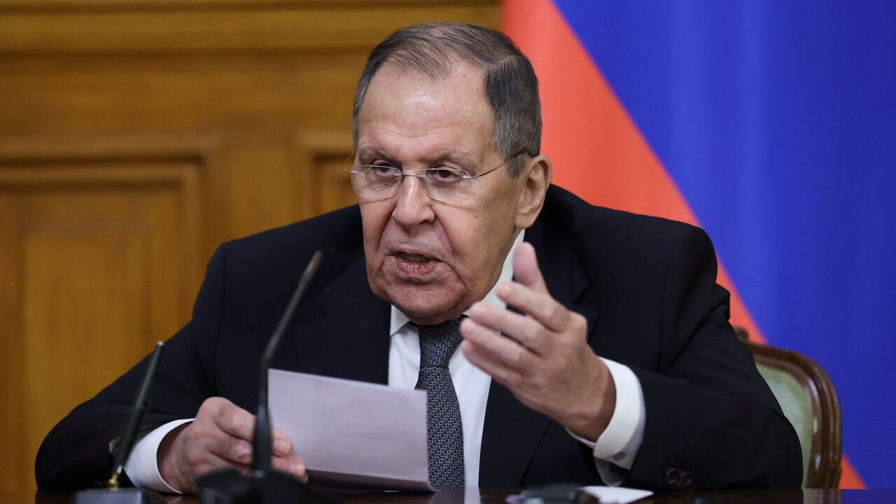 Russian Foreign Minister Sergei Lavrov speaks during a press conference following talks with Iranian Foreign Minister Abbas Araqchi in Moscow, Russia, December 17, 2025. REUTERS/Ramil Sitdikov/Pool