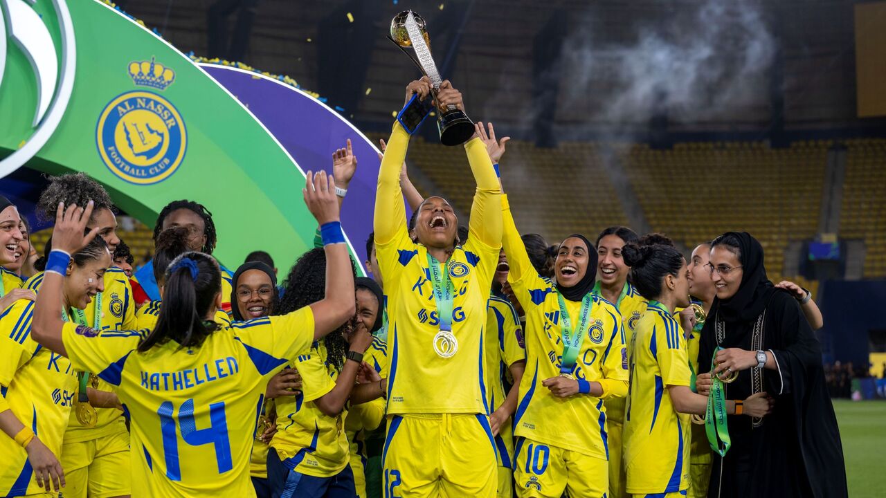 Al Nassr Club were crowned champions of the 2024/25 Saudi Women’s Premier League for the third time, securing the title on April 23, 2025. Credit AWSN
