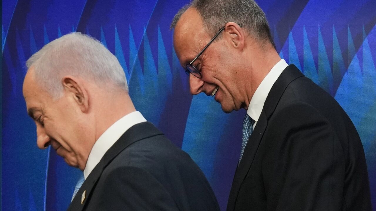 German Chancellor Friedrich Merz met Israeli Prime Minister Benjamin Netanyahu during his first trip to Israel since taking office