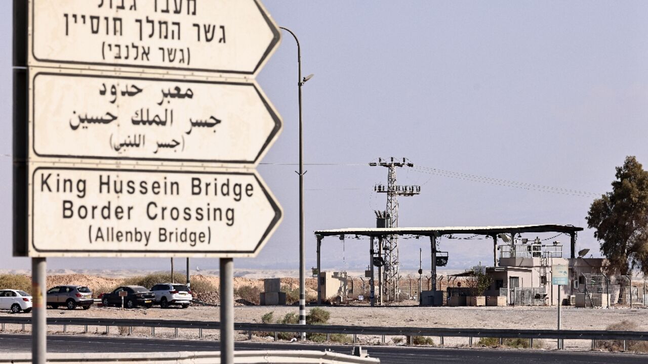 The Allenby crossing between Jordan and the Israeli-occupied West Bank