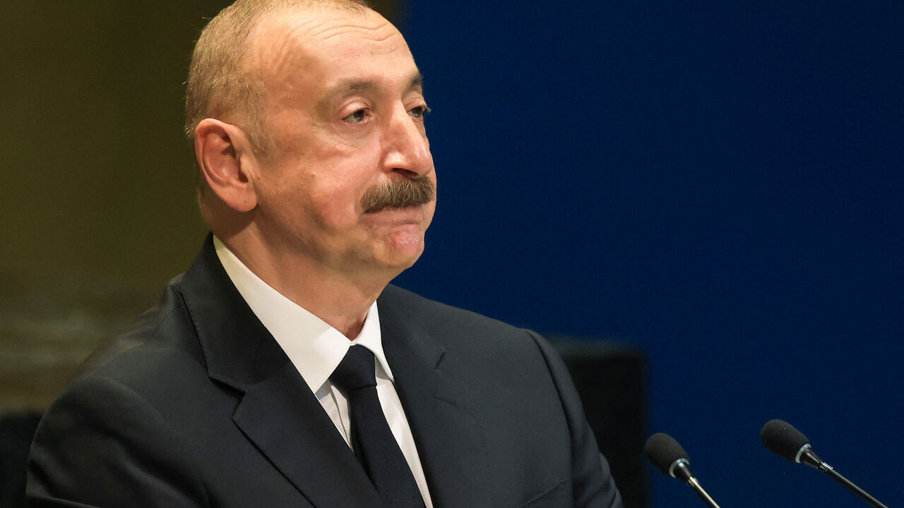 Azerbaijan's President Ilham Aliyev addresses the 80th United Nations General Assembly (UNGA), at the U.N. headquarters in New York, U.S., September 25, 2025. REUTERS/Caitlin Ochs
