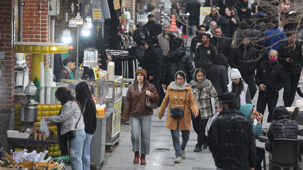 People walk in Tehran Grand Bazaar in Tehran, Iran, January 15, 2026. Majid Asgaripour/WANA (West Asia News Agency) via REUTERS